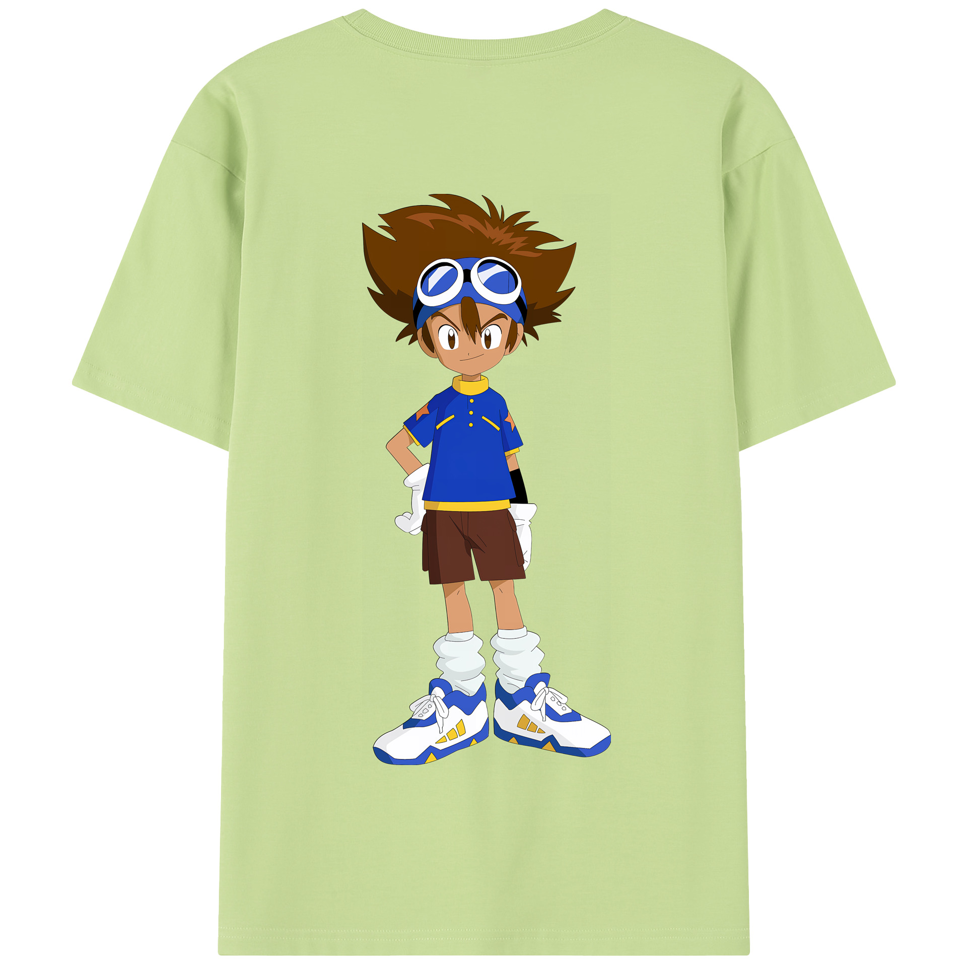 （画像用） Digimon デジタルモンスター/デジモン 綿100％半袖Tシャツ（背面プリント）